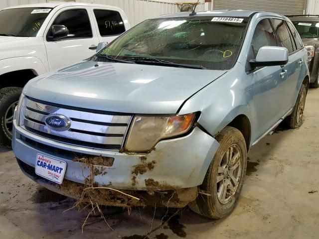 2FMDK38C48BA51292 - 2008 FORD EDGE SEL BLUE photo 2