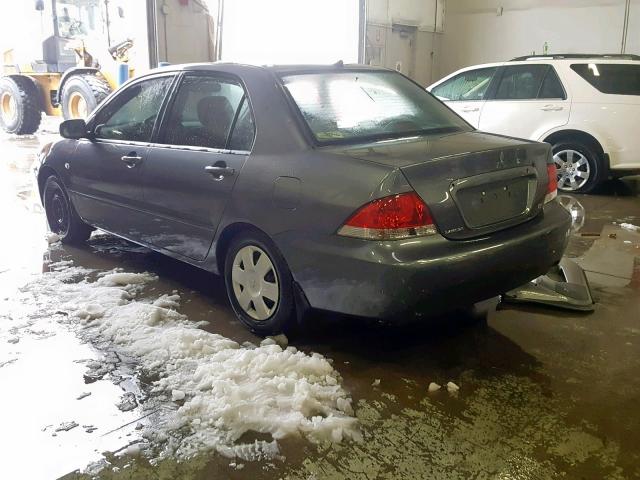 JA3AJ26E15U005092 - 2005 MITSUBISHI LANCER ES GRAY photo 3