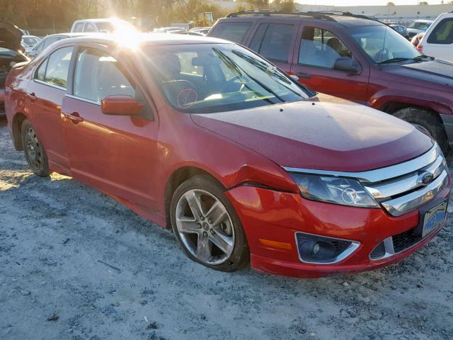 3FAHP0KC2AR116670 - 2010 FORD FUSION SPO RED photo 1