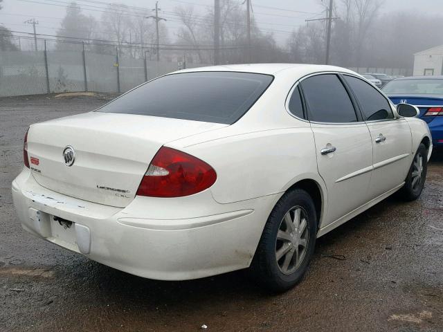 2G4WD582361271077 - 2006 BUICK LACROSSE C WHITE photo 4