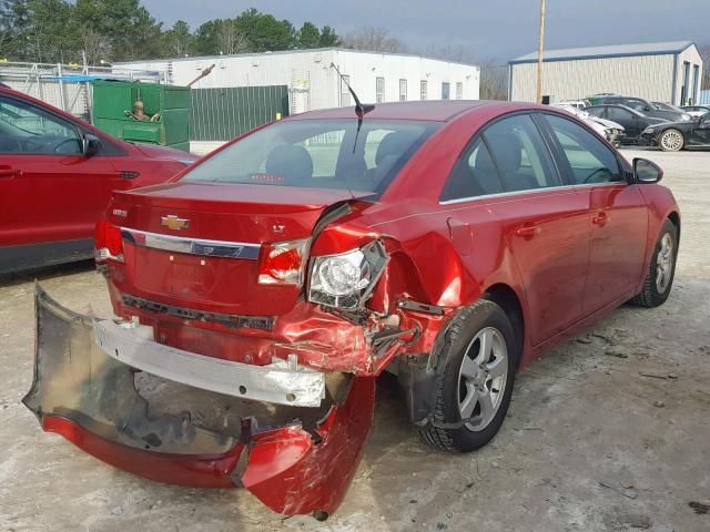 1G1PC5SB5E7194596 - 2014 CHEVROLET CRUZE LT BURGUNDY photo 4