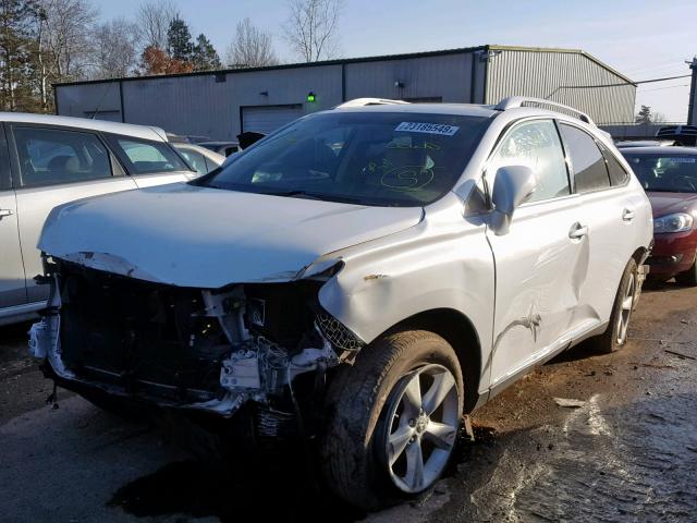 2T2BK1BA7CC121774 - 2012 LEXUS RX 350 WHITE photo 2