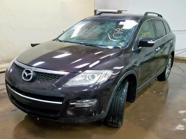 JM3TB38A080123354 - 2008 MAZDA CX-9 PURPLE photo 2