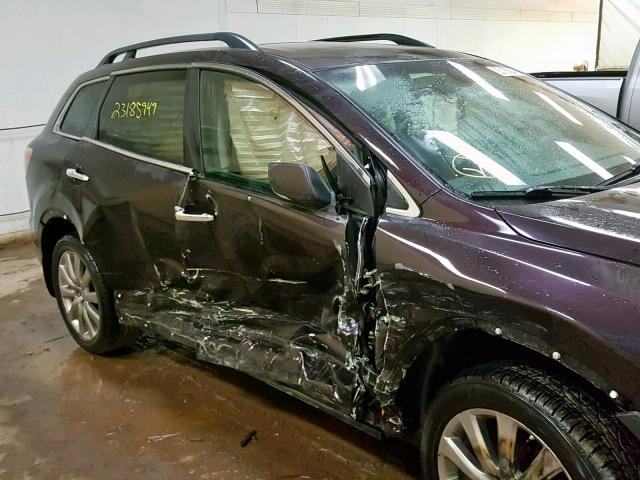 JM3TB38A080123354 - 2008 MAZDA CX-9 PURPLE photo 9