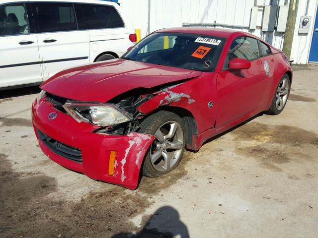 JN1AZ34D96M305834 - 2006 NISSAN 350Z COUPE RED photo 2