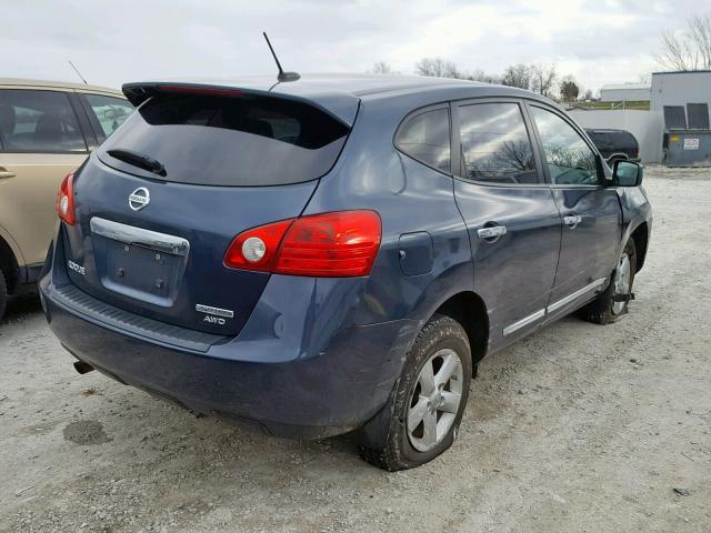 JN8AS5MVXDW137004 - 2013 NISSAN ROGUE S BLUE photo 4