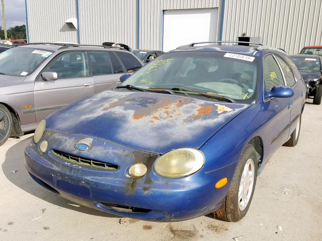 1FALP57U2TA240539 - 1996 FORD TAURUS GL BLUE photo 2