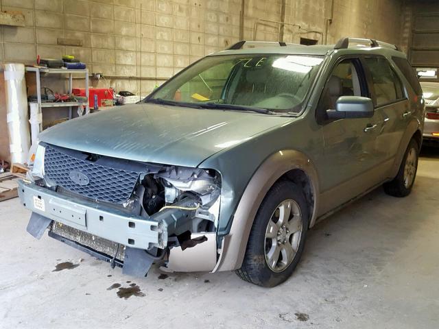 1FMDK05127GA11625 - 2007 FORD FREESTYLE GREEN photo 2