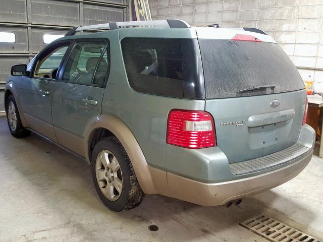 1FMDK05127GA11625 - 2007 FORD FREESTYLE GREEN photo 3