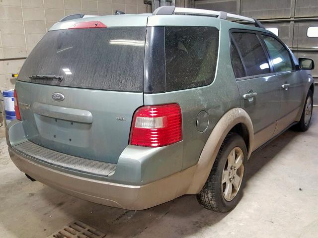 1FMDK05127GA11625 - 2007 FORD FREESTYLE GREEN photo 4