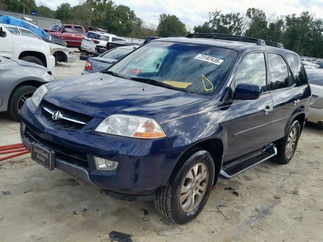 2HNYD18683H537067 - 2003 ACURA MDX TOURIN BLUE photo 2