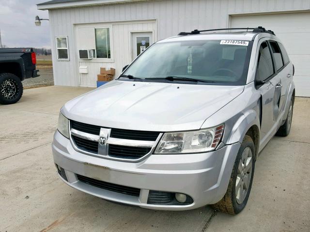 3D4GG57V69T238785 - 2009 DODGE JOURNEY SX SILVER photo 2