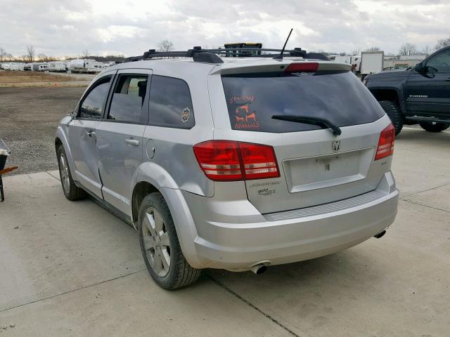 3D4GG57V69T238785 - 2009 DODGE JOURNEY SX SILVER photo 3