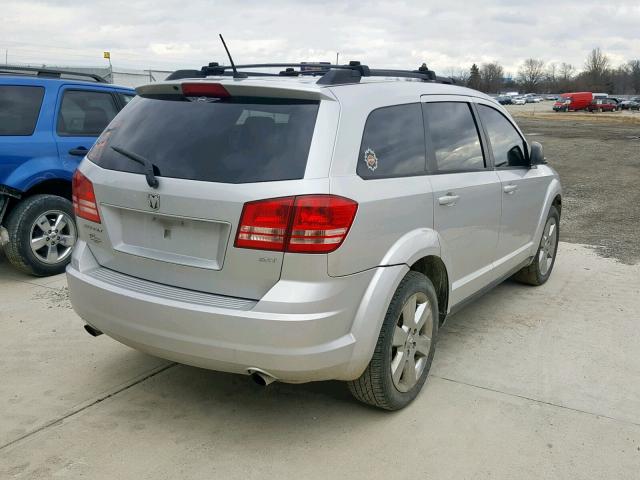 3D4GG57V69T238785 - 2009 DODGE JOURNEY SX SILVER photo 4