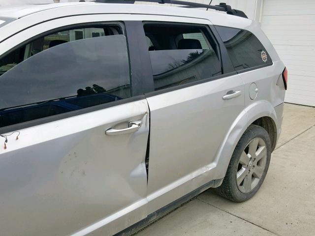 3D4GG57V69T238785 - 2009 DODGE JOURNEY SX SILVER photo 9