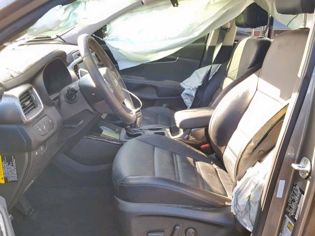 5XYPH4A53JG361680 - 2018 KIA SORENTO EX 灰色 照片 5