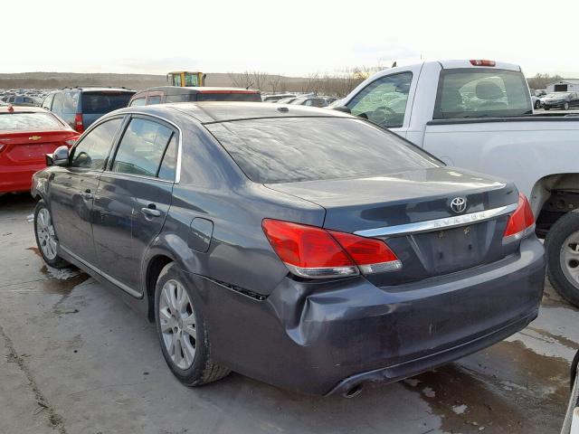 4T1BK3DB9CU440811 - 2012 TOYOTA AVALON BAS GRAY photo 3