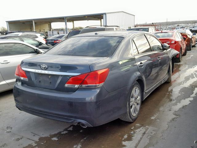 4T1BK3DB9CU440811 - 2012 TOYOTA AVALON BAS GRAY photo 4