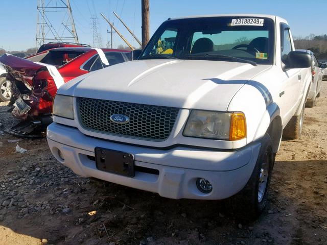 1FTYR10U42TA68949 - 2002 FORD RANGER WHITE photo 2