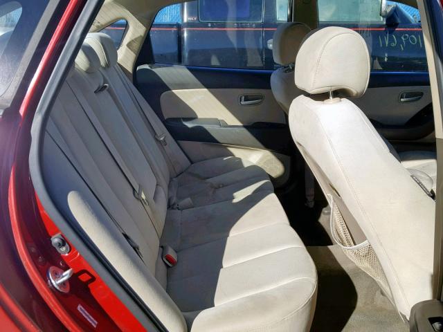 KMHDU46DX8U362716 - 2008 HYUNDAI ELANTRA GL Бордовый фото 6