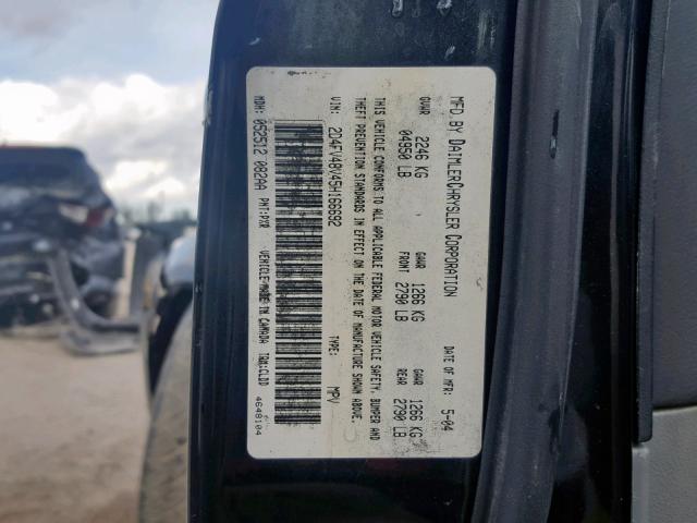 2D4FV48V45H166692 - 2005 DODGE MAGNUM SXT BLACK photo 10