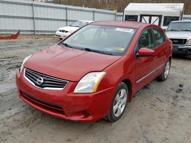 3N1AB6AP8AL711661 - 2010 NISSAN SENTRA 2.0 MAROON photo 2