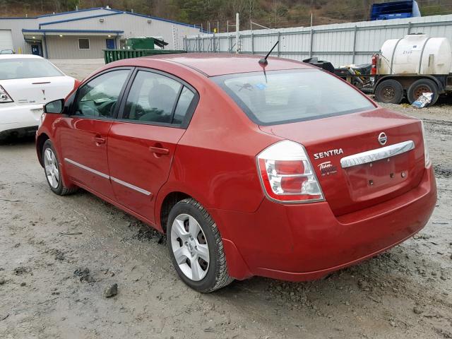 3N1AB6AP8AL711661 - 2010 NISSAN SENTRA 2.0 MAROON photo 3