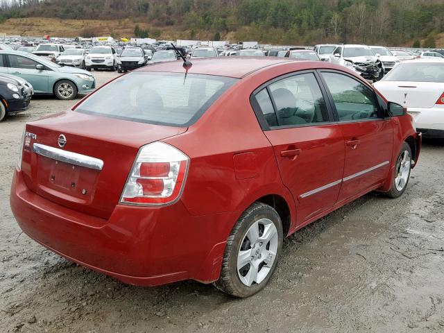 3N1AB6AP8AL711661 - 2010 NISSAN SENTRA 2.0 MAROON photo 4