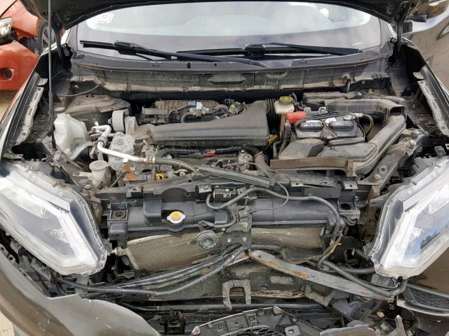 KNMAT2MV1FP534573 - 2015 NISSAN ROGUE S Коричневый фото 7