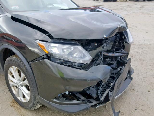 KNMAT2MV1FP534573 - 2015 NISSAN ROGUE S Коричневый фото 9