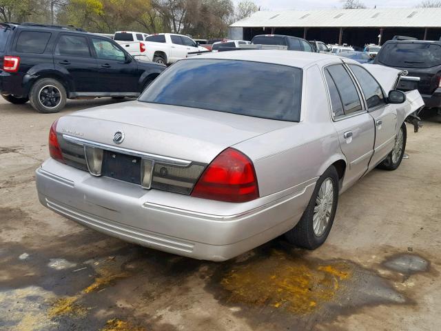 2MEFM75V48X647816 - 2008 MERCURY GRAND MARQ SILVER photo 4