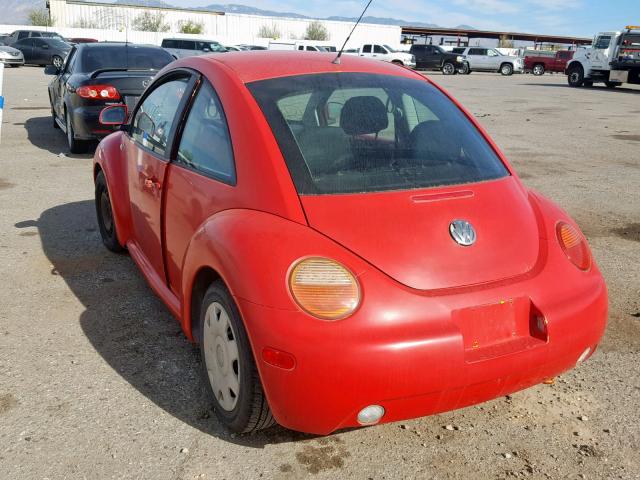 3VWCC21CXXM408096 - 1999 VOLKSWAGEN NEW BEETLE 红色 照片 3