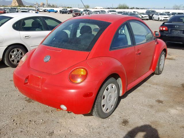 3VWCC21CXXM408096 - 1999 VOLKSWAGEN NEW BEETLE 红色 照片 4