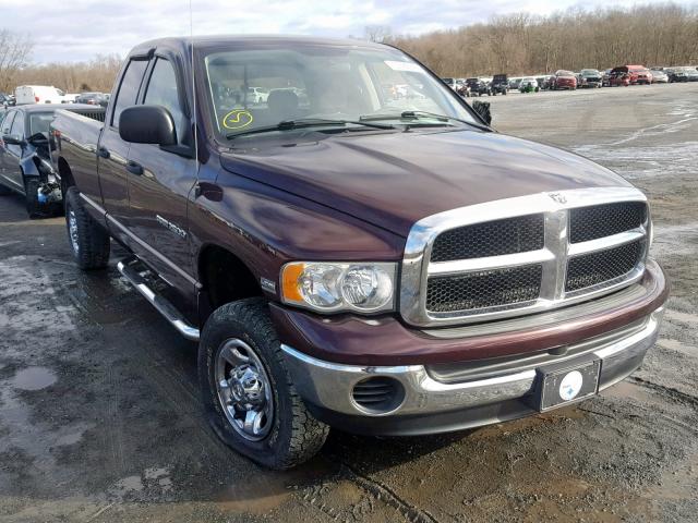 1D7KS28D35J520030 - 2005 DODGE RAM 2500 S ბურგუნდია ფოტო 1