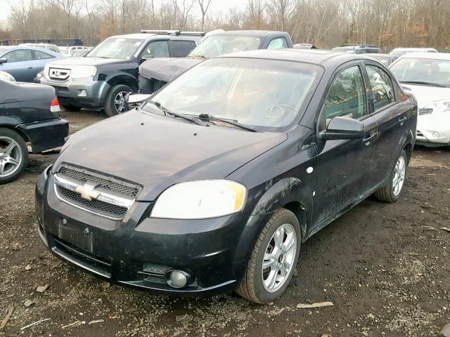 KL1TD56618B202069 - 2008 CHEVROLET AVEO BASE Қара фото 2