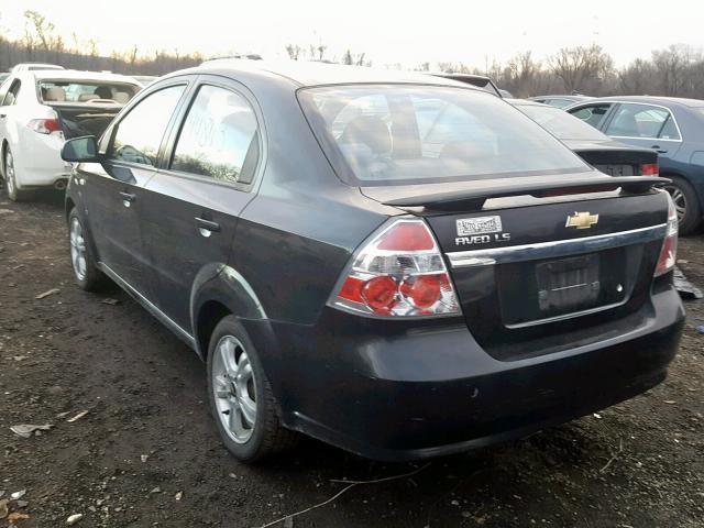 KL1TD56618B202069 - 2008 CHEVROLET AVEO BASE Қара фото 3