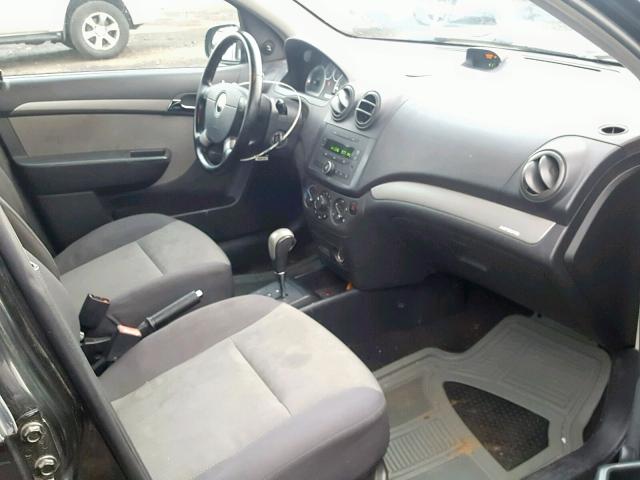 KL1TD56618B202069 - 2008 CHEVROLET AVEO BASE Қара фото 5