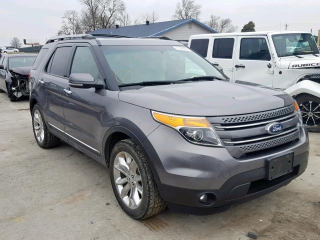 1FMHK8F88CGA99702 - 2012 FORD EXPLORER L CHARCOAL photo 1