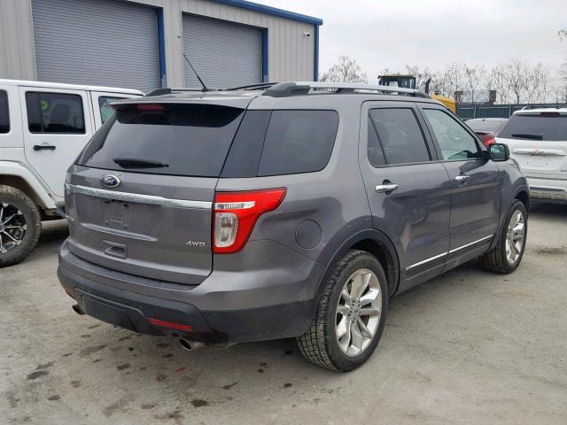 1FMHK8F88CGA99702 - 2012 FORD EXPLORER L CHARCOAL photo 4