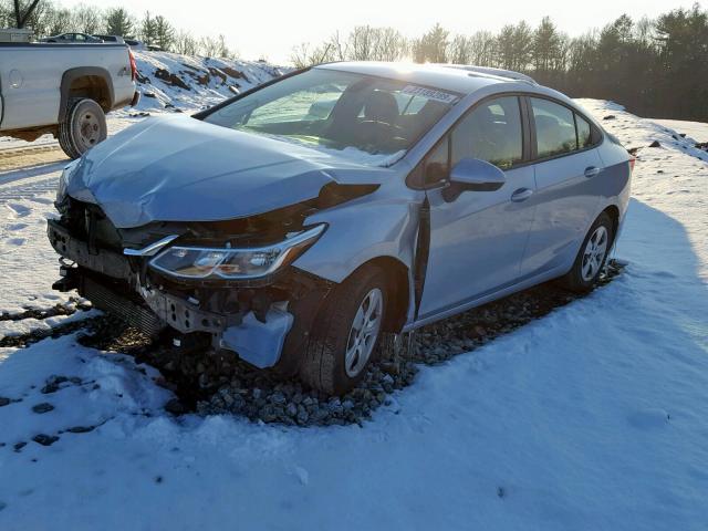 1G1BC5SM8H7273518 - 2017 CHEVROLET CRUZE LS SILVER photo 2