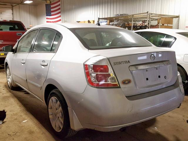 3N1AB6APXAL718420 - 2010 NISSAN SENTRA 2.0 SILVER photo 3