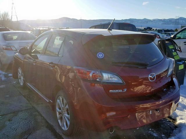 JM1BL1H55A1274702 - 2010 MAZDA 3 S MAROON photo 3