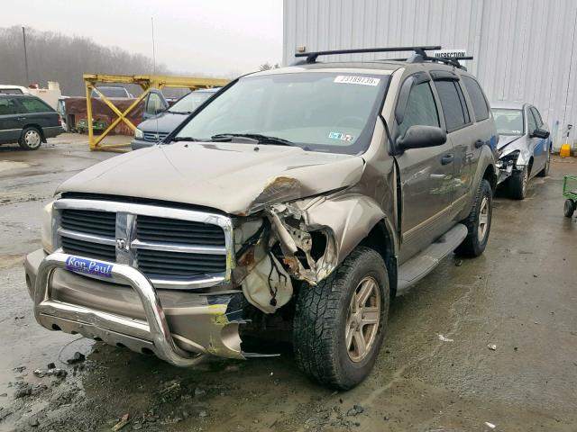 1D4HB48D64F142290 - 2004 DODGE DURANGO SL BROWN photo 2