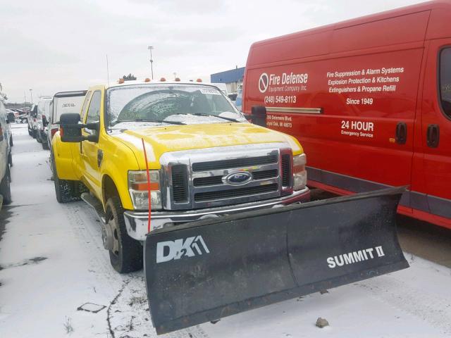 1FTWX33RX8EB96707 - 2008 FORD F350 SUPER YELLOW photo 1