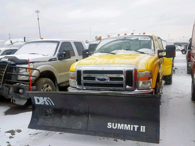 1FTWX33RX8EB96707 - 2008 FORD F350 SUPER YELLOW photo 2