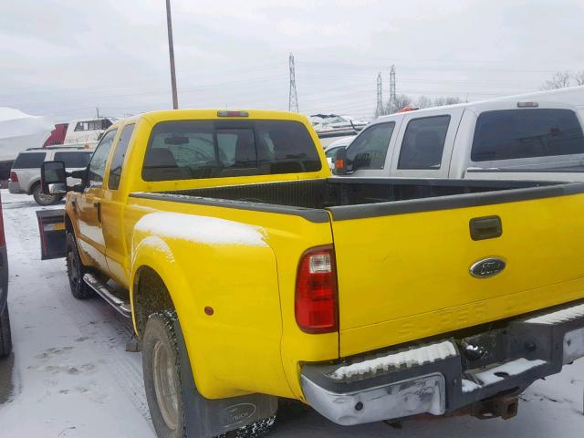 1FTWX33RX8EB96707 - 2008 FORD F350 SUPER YELLOW photo 3