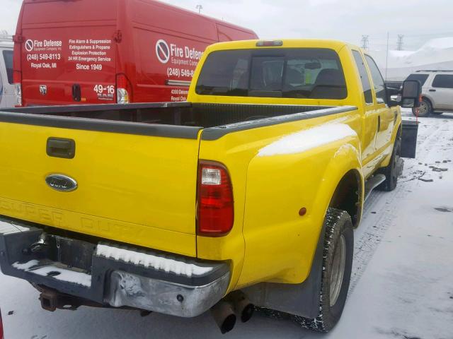 1FTWX33RX8EB96707 - 2008 FORD F350 SUPER YELLOW photo 4