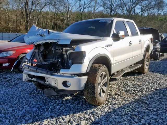 1FTFW1ET0DKF82838 - 2013 FORD F150 SUPER SILVER photo 2