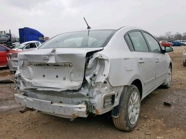 3N1AB6AP4AL618314 - 2010 NISSAN SENTRA 2.0 SILVER photo 4