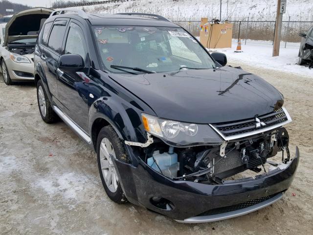 JA4LT31W58Z020545 - 2008 MITSUBISHI OUTLANDER BLACK photo 1